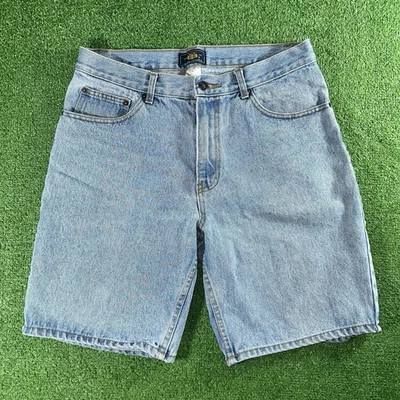 Pantalones cortos vaqueros vintage Route 66 para hombre talla 32x9 lavado medio Y2K Foto 1 de 4