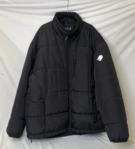 Trader Bay Mens Black Puffer winter snow  Jacket Size 2XL Tall Double Insulated - Picture 1 of 9