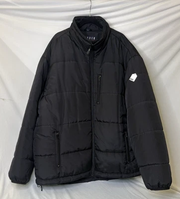 Trader Bay Mens Black Puffer winter snow  Jacket Size 2XL Tall Double Insulated - Image 1 of 4