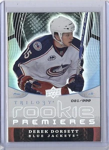 2008-09 UPPER DECK TRILOGY DEREK DORSETT RC UD ROOKIE SP /999 #148 BLUE JACKET - Bild 1 von 1