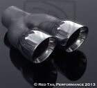 Muffler Exhaust Dual 3" Tip Right Side Round Staggered 6.25" x 3" w 2.25" ID