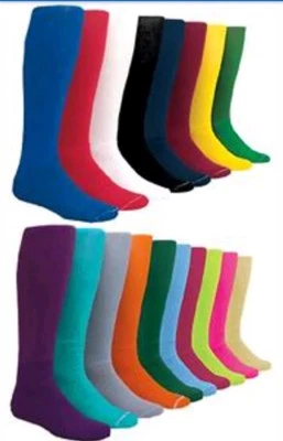 CHAMPRO Large Mens/Womens Solid Color Baseball, Football, All-Sports Socks Size 10-13