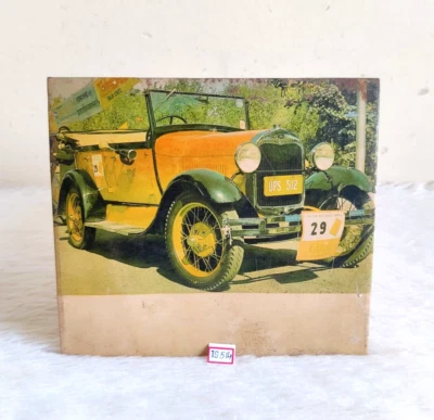 Vintage Ford Car Graphics Old Decorative Tin Sign Board India Rare TS514 - Image 1 of 4