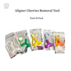 20 Bag Dental Aligner Chewies Removal Tool Invisible Braces Chewies Silicone - Picture 1 of 14
