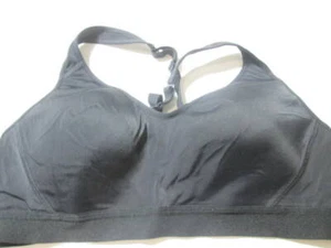 Champion Sport Bra Size L Black Wireless Lined Crossback Adjustable Activewear - Picture 1 of 7