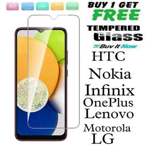 Tempered Glass Screen Protector For Lenovo/HTC/Nokia/LG/OnePlus/Lenovo/infinix - Picture 1 of 9