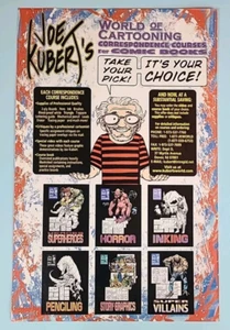 2000 Joe Kubert's WORLD OF CARTOONING Correspondence Course Comic Book Print Ad - Picture 1 of 3