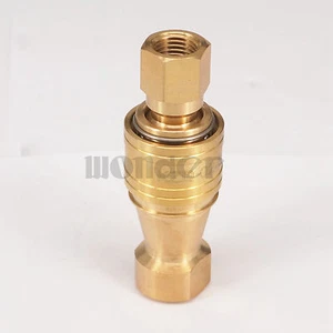 500 Bar 1/4" BSP Female Hydraulic Brass Quick Disconnect Coupler Coupling Set - Picture 1 of 4