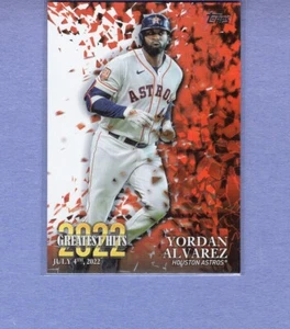 2023 Topps '22 Greatest Hits Yordan Alvarez Astros - Picture 1 of 1