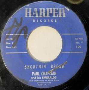 Paul Chaplain & His Emeralds Shortnin' Bread / Nicotine 45 Harper Rockabilly vg - Picture 1 of 2