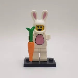 autentica minifigure LEGO Bunny Suit Guy col07-3 col099 CMF serie 7 carota - Foto 1 di 4
