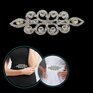 Rhinestone Diamante Patch Motif Sew on Applique Sparkling Crystals Dress Craft - Picture 1 of 7