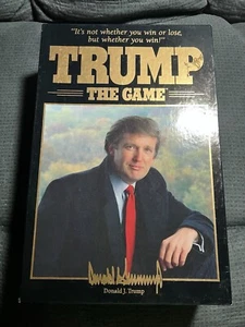 Milton Bradley Trump the Game 1989 Complete Box Set Money Partly Unopened VTG - Picture 1 of 11