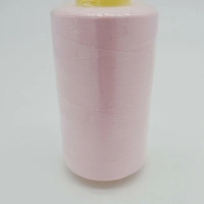 1 Spool Baby Pink Quality Sewing Machine Serger Thread T27 S/2 6000 Yards Cone  - Image 1 of 4