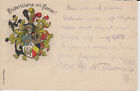 Studentika. Couleurkarte. Fridericiana Marburg. 1908
