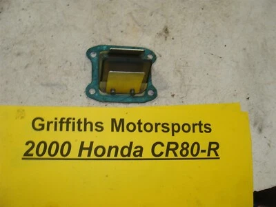 HONDA CR80r CR80 85? CAÑAS ADMISIÓN LENGÜETA VÁLVULA JAULA BLOQUE INSERTO AMORTIGUADOR Foto 1 de 4