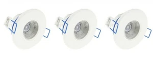 3 x Ovia 'Inceptor Nano' Dimmable LED Downlights 2700K 4.8W Warm White - Picture 1 of 3