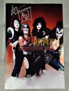 1975 Band Metallic Poster signiert von Ace Frehley Alive! Autogramm - Bild 1 von 1
