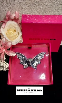 Large Butler & Wilson Rare Skull With Wings Brooch - Collectors Piece - Image 1 of 4