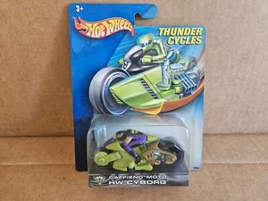 Hot Wheels 2003 Thunder Cycles Caffiend Moto HW Cyborg - Picture 1 of 2