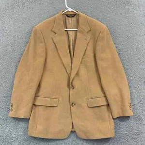 Brooks Brothers Blazer Mens 41 Reg Beige 100% Camel Hair Coat Career Jacket - Picture 1 of 19