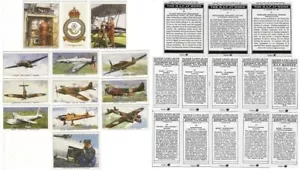 13x WW2 RAF Aircraft Cigarette Cards Players Churchmans Badges at Work Replicas - Picture 1 of 3