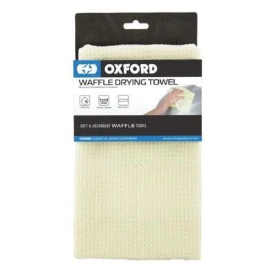 Oxford Motorcycle Waffle Drying Towel Yellow 80 x 40cm Motorbike Cloth Towels - Image 1 of 4
