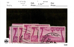 United States Postage Stamp, #C46 Used (5 Ea), 1952 Hawaii Airplane (AM) - Picture 1 of 1