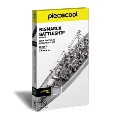 Piececool 3d Modellbausätze Schlachtschiff Bismarck Metallpuzzle halloween - Bild 1 von 4