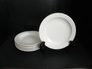 FARBERWARE CONCORD WHITE #4477 6 3/8" All Purpose Plates set of 5 - Picture 1 of 3