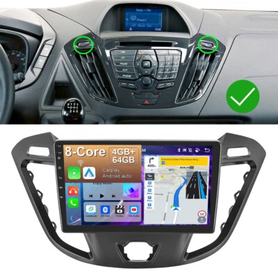 4+64GB AUTORADIO GPS ANDROID 13 DSP BT Carplay Für Ford Transit Custom 2013-2018 - Bild 1 von 4