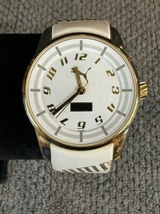 PUMA Women"s PU102022002 Race Cat II Gold and White Dial Watch - Picture 1 of 6