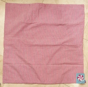 Oh Mint Pink Seersucker Euro Sham Barbie NWT New - Picture 1 of 7