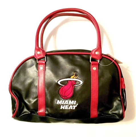Miami Heat Two Tone Team Colors Embroidered Logo Purse Handbag - Brand New Cover