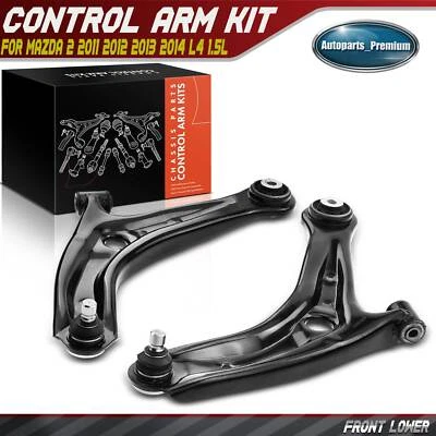 2x Front Lower Control Arm and Ball Joint Assembly for Mazda 2 2011-2014 L4 1.5L - Image 1 of 4