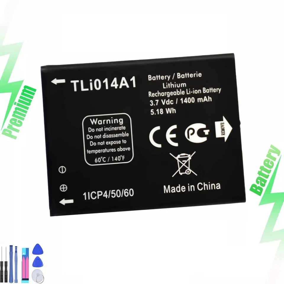 Nueva batería de repuesto TLi014A1 para Alcatel OneTouch Pixi Eclipse A462C Foto 1 de 4