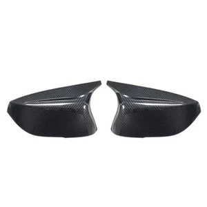 Rear Carbon Fiber M3 Style Side Mirror Cover Cap For Infiniti Q50 Q60 2014- 2021 - Picture 1 of 15