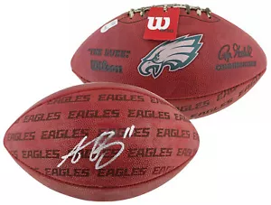 Eagles A.J. Brown Signed Wilson "The Duke" Team Showcase Football BAS #2W058272 - Picture 1 of 4