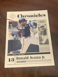 2020 Chronicles Chronicles #3 Ronald Acuna Jr. Atlanta Braves