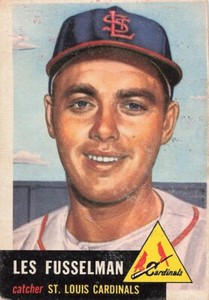 LES FUSSELMAN 1953 TOPPS BASEBALL VINTAGE CARD #218 ST LOUIS CARDINALS EXCELLENT