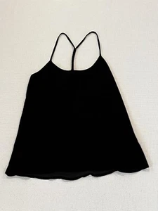 Camicetta top donna nera con spalline a T foderata dietro taglia S - Foto 1 di 6