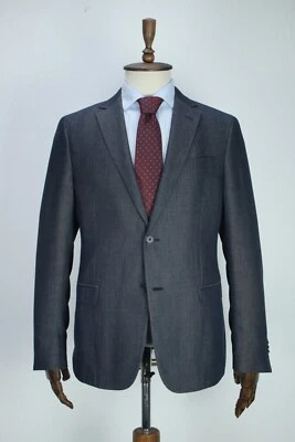 Lux ZEGNA Blue COTTON & WOOL Summer Sport Coat Blazer Jacket 52IT 42US/UK - Image 1 of 4