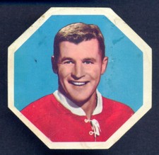 1961-62 YORK PEANUT BUTTER YELLOW BACK #30 AL Macneil VG-EX Montreal Canadiens