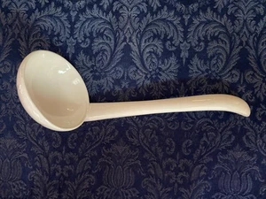 Keramik/Porzellan weiß Schöpfkelle 10” L, Schüssel 1,25” tief x 3,5” quer - Bild 1 von 8