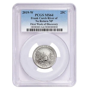 2019-W 25C Clad River of No Return Wilderness (Idaho) Quarter PCGS MS64 First - Bild 1 von 2