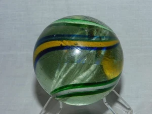 ANTIKER GROSSER 2 1/4 ZOLL HANDGEFERTIGTER DEUTSCHER MARMOR - GEWICHT BETRÄGT 245 GRAMM - Bild 1 von 9