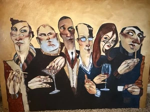 Rare 2009 Writer’s Block #35/95 Todd White UK Edition canvas on board 24x32 COA - Picture 1 of 8