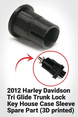 2012 Harley Davidson Tri Glide Trunk Lock Key House Case Sleeve Spare Part - Image 1 of 4