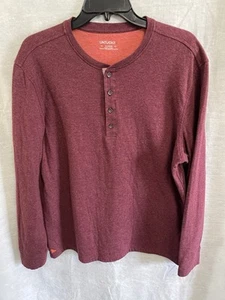 UNTUCKit Grassi Herren Henleyhemd weinrot XL Regular Fit - Bild 1 von 6