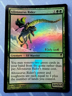 Allosaurus Rider  (Coldsnap,  2006)  Prerelease Foil  -   Promotional Promo MTG! - Image 1 of 4